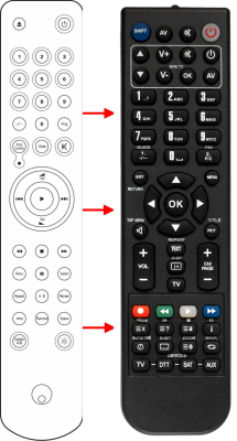 Replacement remote control for Cambridge Audio AZUR740A