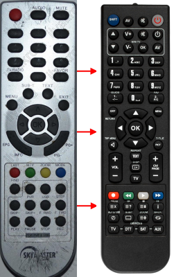 Replacement remote control for Schwaiger DSR581HD