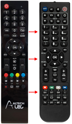 Replacement remote control for Altech UEC DSD4121