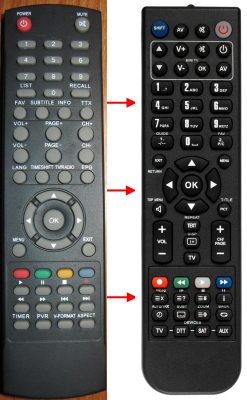 Replacement remote control for 4ife SV-401