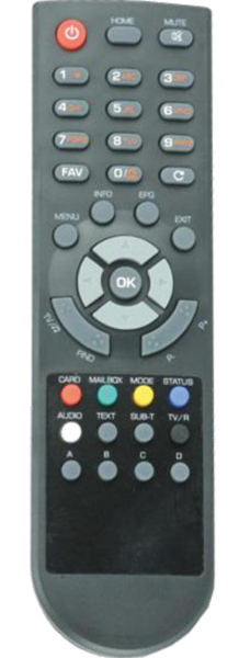 Replacement remote control for Max HD-S60OPTICUM