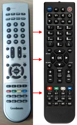 Replacement remote control for Classic REM0344