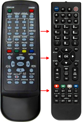 Telecomando di ricambio per Best Buy DVD-MPEG106G