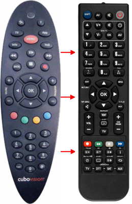 Replacement remote control for Alice 227 55 02