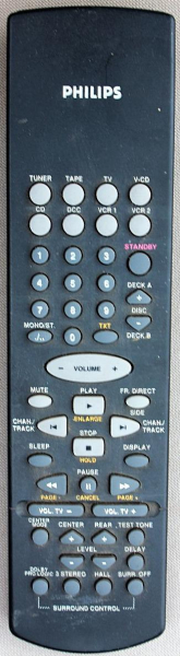 Replacement remote control for Philips FR732