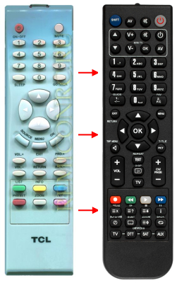 Replacement remote control for Thomson 42M61NH20