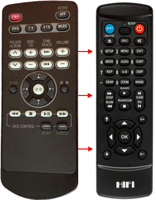 Replacement remote control for Toyota V9T-R57C