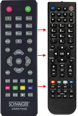 Replacement remote control for Fuji Onkyo B643815--26748