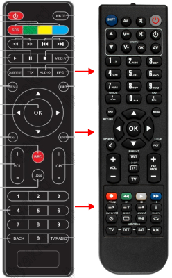 Replacement remote control for Opticum DVB-C200(1VERS.)
