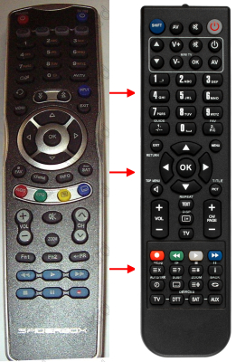 Replacement remote control for Clarke Tech HD6000