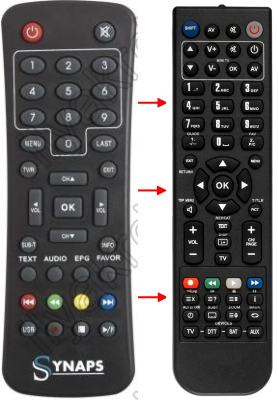 Replacement remote control for Orchid S40HD