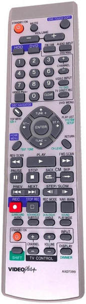 Replacement remote control for Pioneer XV-DVR9H