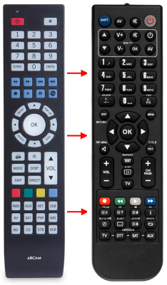 Replacement remote control for Arcam AV40