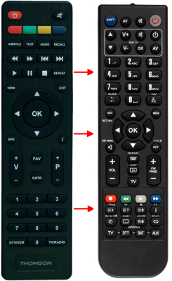Replacement remote control for Zem ZM2173