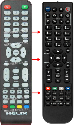 Replacement remote control for Manta LED92201