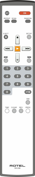 Replacement remote control for Rotel RCD-12