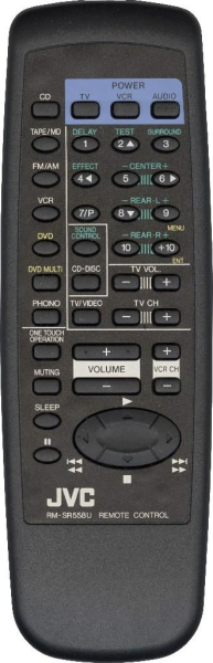 Replacement remote for JVC XL-MV33BK RX-5000VBK RX-5001VGD RX-558RBK