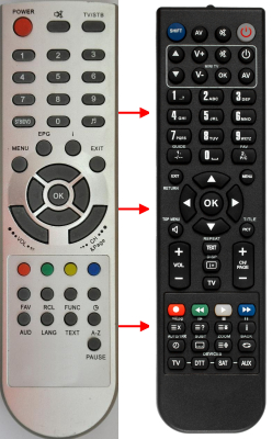 Replacement remote control for Homecast 2813