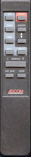 Replacement remote control for Adcom GFP-750