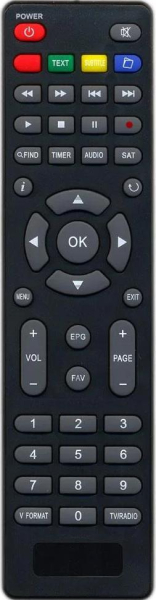 Replacement remote control for U2c A1TERNATIVA HD