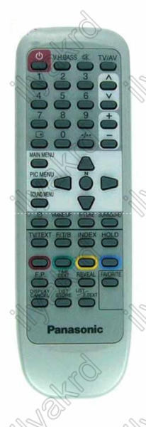 Replacement remote control for Panasonic EUR646931