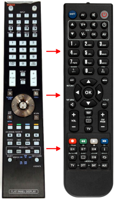Replacement remote for Pioneer PRO-110FD PRO-1150HD PRO-150FD PRO-950HD MT-7603