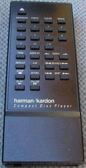 Replacement remote control for Harman Kardon HD7600II