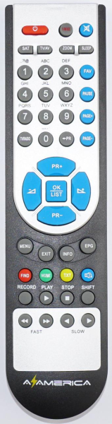 Replacement remote control for AZ America 922PFC