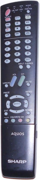 Replacement remote control for Sharp LC-37DW99