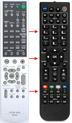 Replacement remote control for Sony RM-SD5