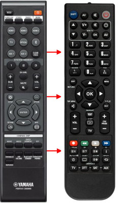 Replacement remote control for Yamaha YSP-2500