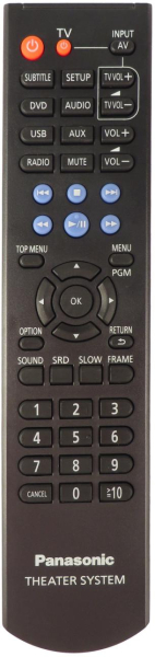 Replacement remote control for Panasonic SA-XH105
