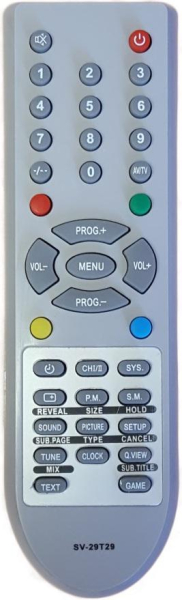 Replacement remote control for Akira BC-3010-06R