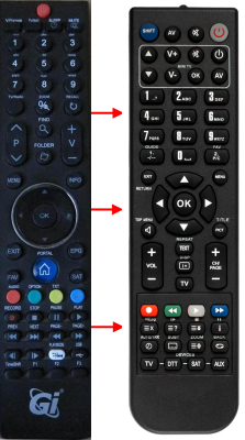 Replacement remote control for Galaxy Innovations GI AVATAR2+