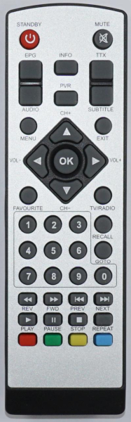 Replacement remote control for World Vision T38