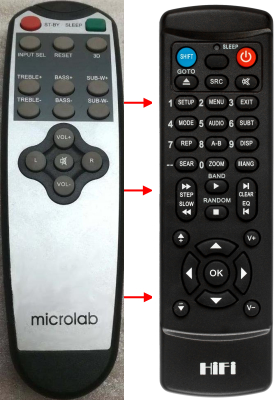 提供替代品遥控器 Microlab H-200