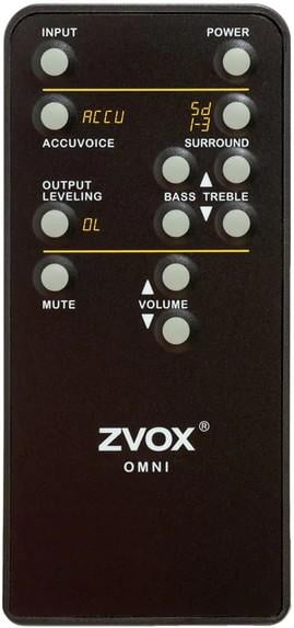 Replacement remote control for Zvox OMNI
