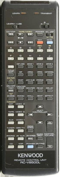 Replacement remote control for Kenwood RC-V8500L