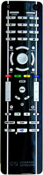 Replacement remote control for General Satellite GS-8300V2