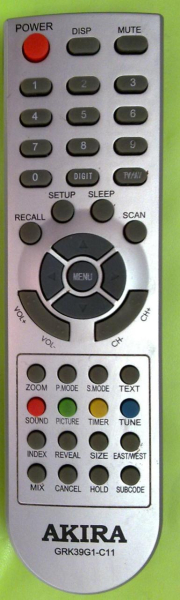 Replacement remote control for Vr CT-21VSCS