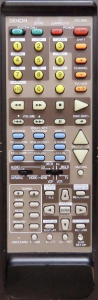 Replacement remote control for Denon AVR-3300