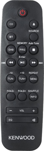 Replacement remote control for Kenwood M-817DAB