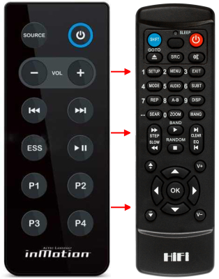 Replacement remote control for Altec Lansing IM600
