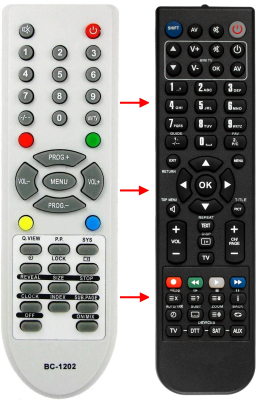 Replacement remote control for Erisson 5407