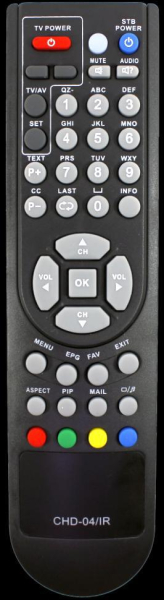 Replacement remote control for Telekarta CHD-04IR