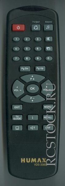 Replacement remote control for Samsung VDS-3300