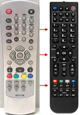 Replacement remote control for World Vision S18IR