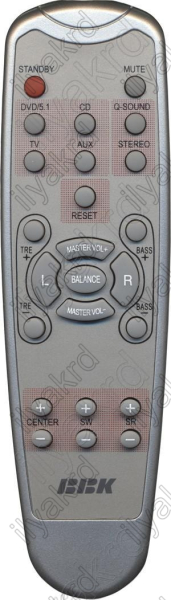 Replacement remote control for Bbk FSA-2800