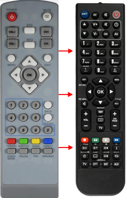 Replacement remote control for Access HD DCD-3011