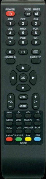 Replacement remote control for Erisson 15LK14